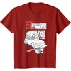 image:imageHot Wheels  Built for Speed Comic Panels TShirtCranberry Red