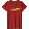 image:imageHot Wheels  Comic Book Fire Logo TShirtCranberry Red