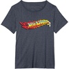 image:imageHot Wheels  Comic Book Fire Logo TShirtHeather Blue