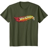 image:imageHot Wheels  Comic Book Fire Logo TShirtOlive Green