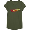 image:imageHot Wheels  Comic Book Fire Logo TShirtOlive Green