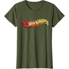 image:imageHot Wheels  Comic Book Fire Logo TShirtOlive Green