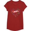 image:imageHot Wheels  Heart Shape TShirtCranberry Red