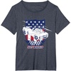image:imageHot Wheels  Patriotic American Flag 4th of July TShirtHeather Blue