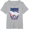 image:imageHot Wheels  Patriotic American Flag 4th of July TShirtHeather Grey
