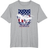 image:imageHot Wheels  Patriotic American Flag 4th of July TShirtHeather Grey