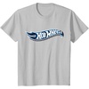 image:imageHot Wheels Blue Logo TShirtSilver Grey