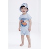 image:imageHot Wheels Boys 2Piece Romper and Sunhat Set Newborn to ToddlerPastel Blue