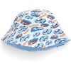 image:imageHot Wheels Boys 2Piece Romper and Sunhat Set Newborn to ToddlerPastel Blue