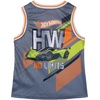 image:imageHot Wheels Boys Athletic 2Piece Tank Top and Shorts Set Toddler to Big KidGray  Orange