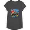 image:imageHot Wheels Monster Trucks  Always Go Big Spray Paint Wall TShirtDark Heather Grey