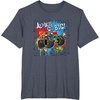 image:imageHot Wheels Monster Trucks  Always Go Big Spray Paint Wall TShirtHeather Blue