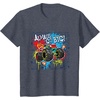 image:imageHot Wheels Monster Trucks  Always Go Big Spray Paint Wall TShirtHeather Blue