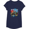 image:imageHot Wheels Monster Trucks  Always Go Big Spray Paint Wall TShirtNavy Blue