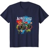 image:imageHot Wheels Monster Trucks  Always Go Big Spray Paint Wall TShirtNavy Blue