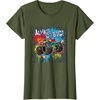 image:imageHot Wheels Monster Trucks  Always Go Big Spray Paint Wall TShirtOlive Green