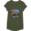 image:imageHot Wheels Monster Trucks  Always Go Big Spray Paint Wall TShirtOlive Green