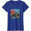image:imageHot Wheels Monster Trucks  Always Go Big Spray Paint Wall TShirtRoyal Blue