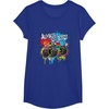 image:imageHot Wheels Monster Trucks  Always Go Big Spray Paint Wall TShirtRoyal Blue