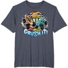 image:imageHot Wheels Monster Trucks  Crush It TShirtHeather Blue