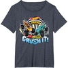 image:imageHot Wheels Monster Trucks  Crush It TShirtHeather Blue