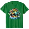 image:imageHot Wheels Monster Trucks  Crush It TShirtKelly Green