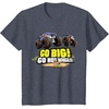 image:imageHot Wheels Monster Trucks  Go Big Go Hot Wheels TShirtHeather Blue