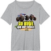 image:imageHot Wheels Monster Trucks  Go Big Go Hot Wheels TShirtHeather Grey