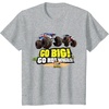 image:imageHot Wheels Monster Trucks  Go Big Go Hot Wheels TShirtHeather Grey