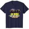 image:imageHot Wheels Monster Trucks  Go Big Go Hot Wheels TShirtNavy Blue
