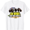 image:imageHot Wheels Monster Trucks  Go Big Go Hot Wheels TShirtWhite