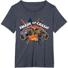 image:imageHot Wheels Monster Trucks  Smash and Crash TShirtHeather Blue