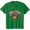 image:imageHot Wheels Monster Trucks  Smash and Crash TShirtKelly Green