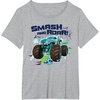 image:imageHot Wheels Monster Trucks  Smash and Roar TShirtHeather Grey