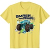 image:imageHot Wheels Monster Trucks  Smash and Roar TShirtLemon Yellow