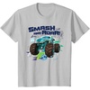 image:imageHot Wheels Monster Trucks  Smash and Roar TShirtSilver Grey