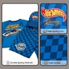 image:imageHot Wheels Ringer TShirt French Terry Shorts and Baseball Hat 3 Piece Outfit Set Toddler to Big Kid Sizes 2T  1012Blue