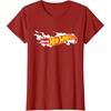 image:imageHot Wheels Smoke Flag Logo TShirtCranberry Red
