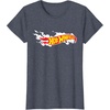 image:imageHot Wheels Smoke Flag Logo TShirtHeather Blue