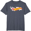 image:imageHot Wheels Smoke Flag Logo TShirtHeather Blue