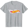image:imageHot Wheels Smoke Flag Logo TShirtHeather Grey