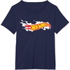 image:imageHot Wheels Smoke Flag Logo TShirtNavy Blue