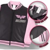 image:imageIsaac Morris Limited Hot Wheels Girls Bomber Jacket with Race Car Graphic Design Zip Up Varsity Jacket for Big Kids and TeensBlack and Pink