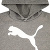 image:imagePUMA Boys Logo Pullover Hoodie Fleece Sweatshirt Large Front PocketCharcoal Heather