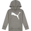 image:imagePUMA Boys Logo Pullover Hoodie Fleece Sweatshirt Large Front PocketCharcoal Heather