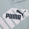 image:imagePUMA Boys Logo Pullover Hoodie Fleece Sweatshirt Large Front PocketTurquoise Surf