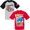 image:imageHot Wheels Boys 2Pack Racing TShirts Toddler to Big KidGray  Red