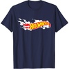 image:imageHot Wheels Smoke Flag Logo TShirtNavy Blue