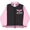 image:imageIsaac Morris Limited Hot Wheels Girls Bomber Jacket with Race Car Graphic Design Zip Up Varsity Jacket for Big Kids and TeensBlack and Pink