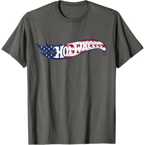 image:imageHot Wheels  4th of July Americana Logo TShirtAsphalt Grey